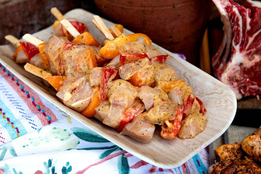 Chicken Kebabs (2 per pack). - Paley Farm