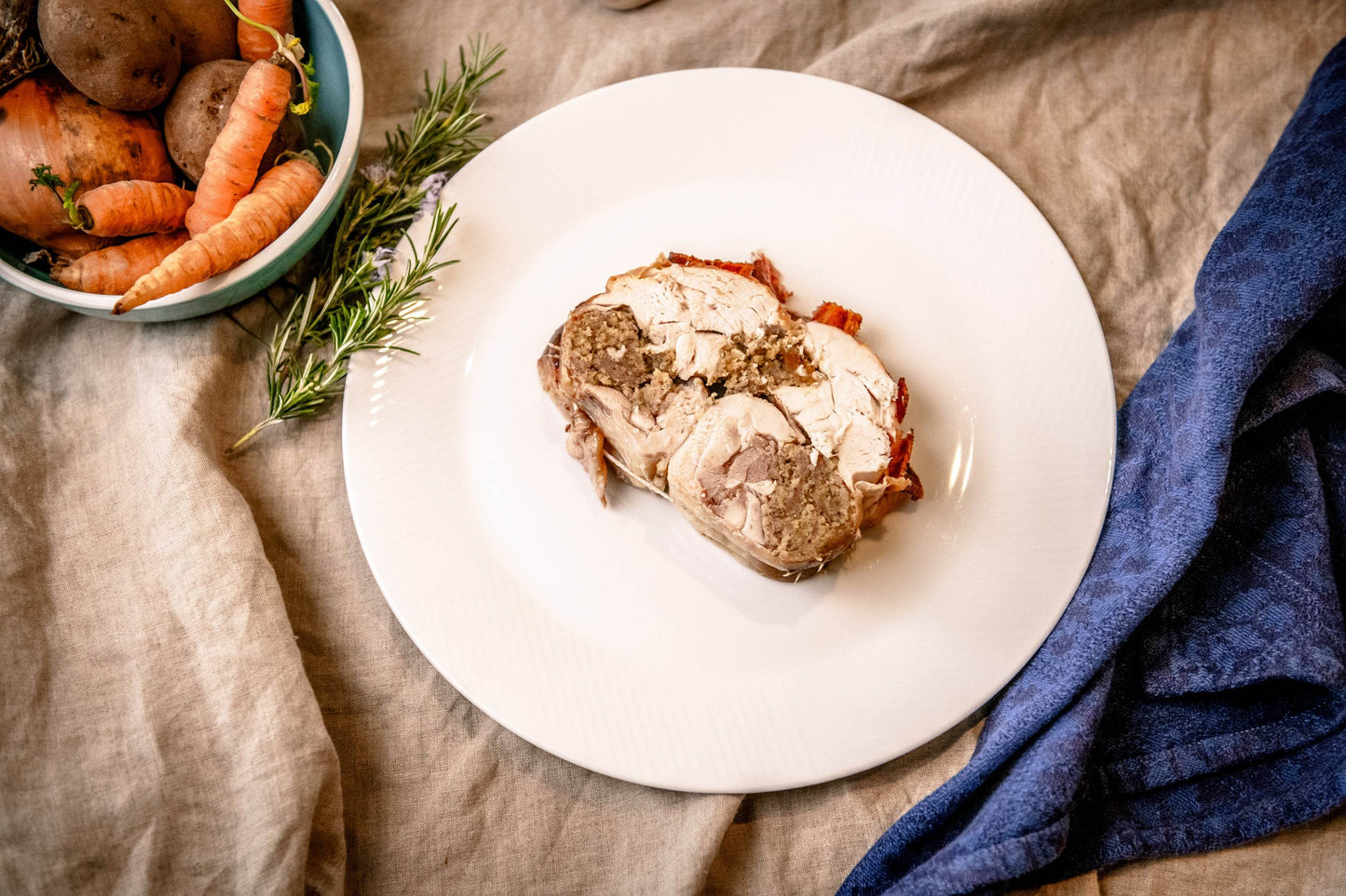 Whole boneless stuffed chicken - Paley Farm