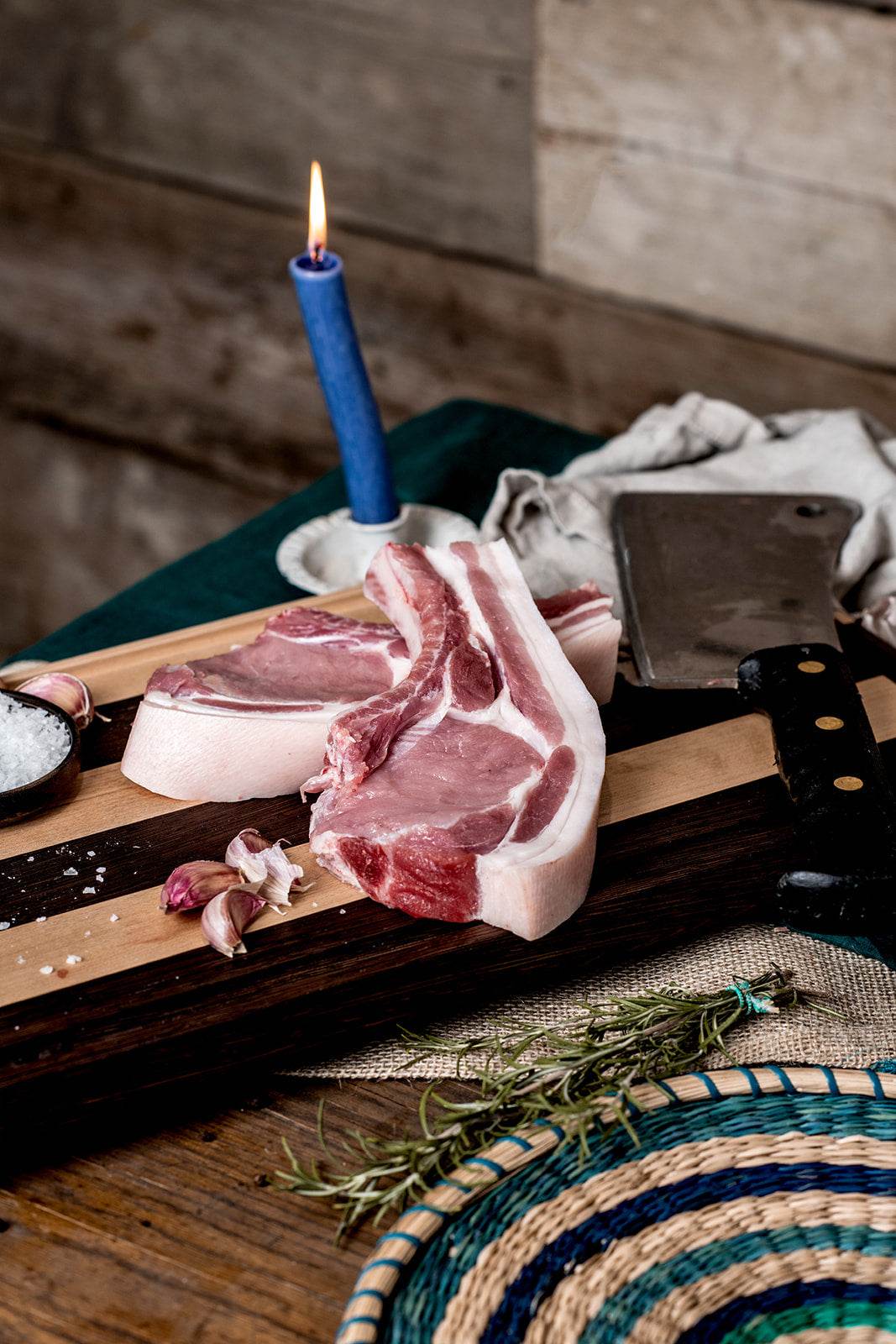 2 Pork Chops - 500g - Paley Farm